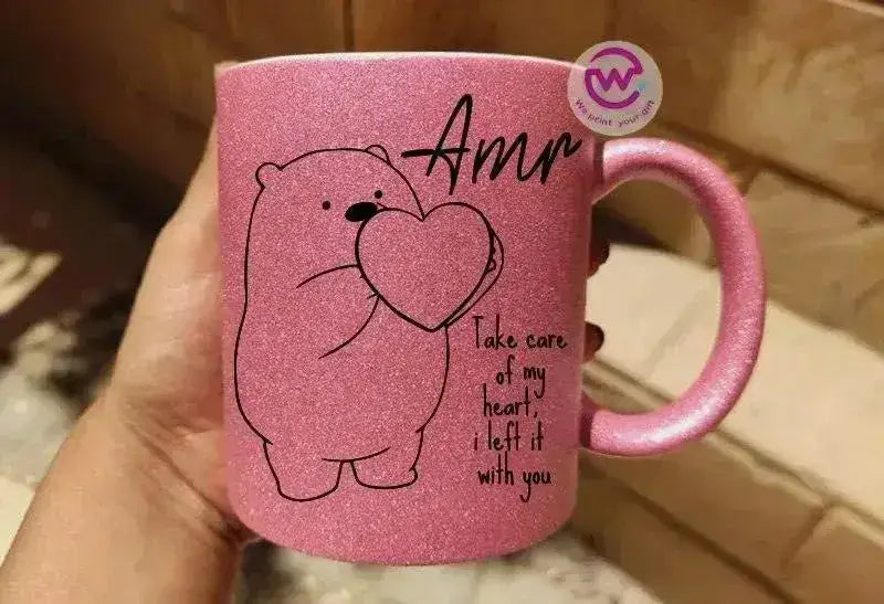 Glitter Mug - love is - WE PRINT