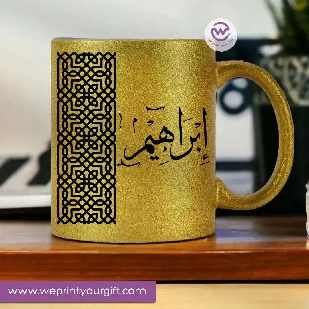 Glitter Mug -Names-B - WE PRINT