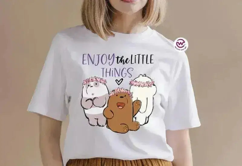 Half sleeve T-shirt-3 Bears - WE PRINT