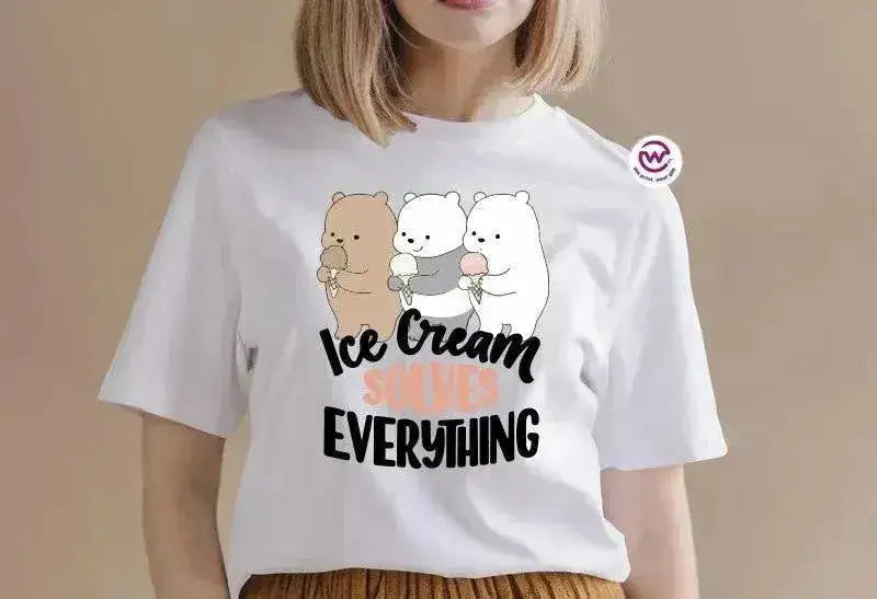 Half sleeve T-shirt-3 Bears - WE PRINT