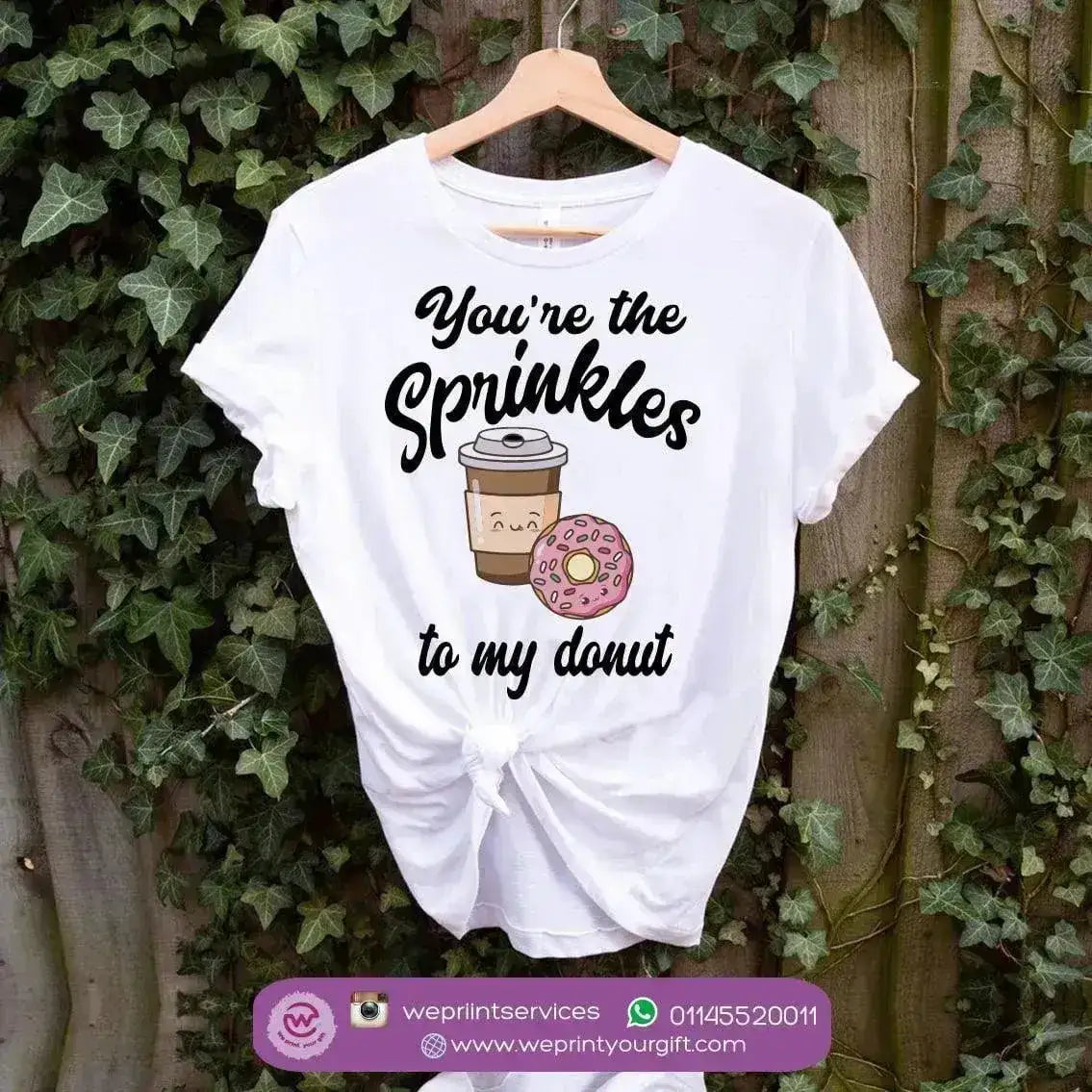 Half sleeve T-shirt- Donuts - WE PRINT