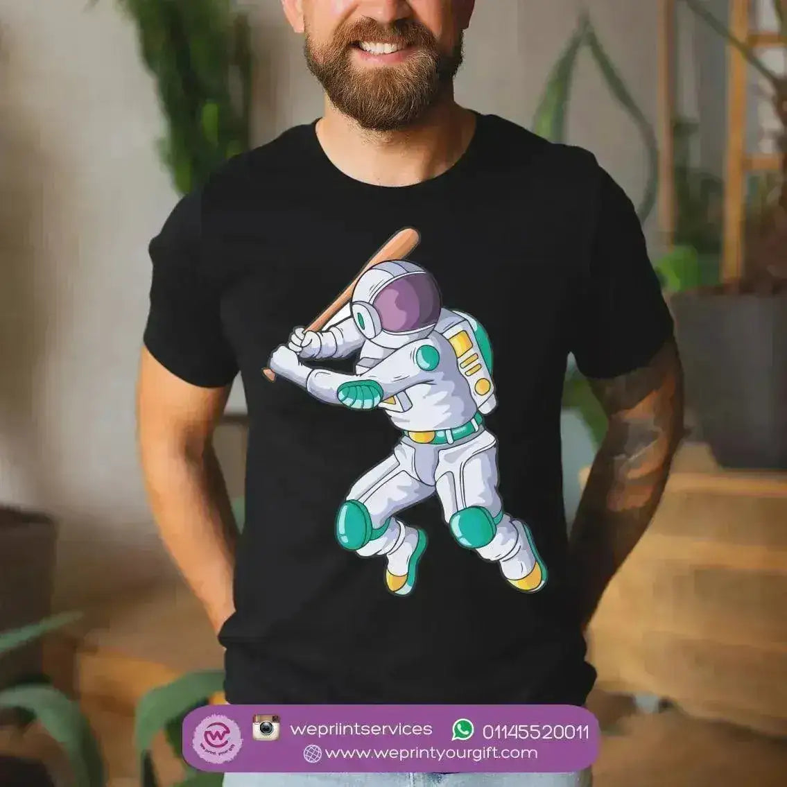 Half sleeve T-shirt- Space - WE PRINT