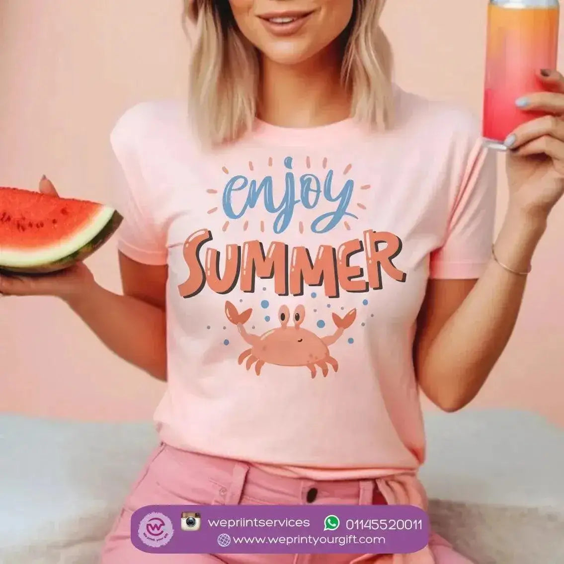 Half sleeve T-shirt- Summer-A - WE PRINT