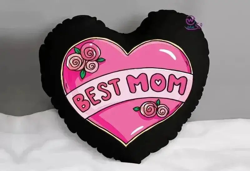 Heart Fabric Cushion -MOM - WE PRINT