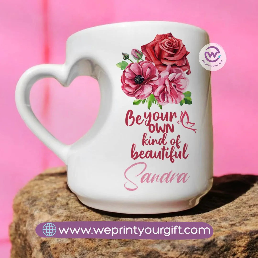 Heart Handle Mug- Arabic Quotes - WE PRINT