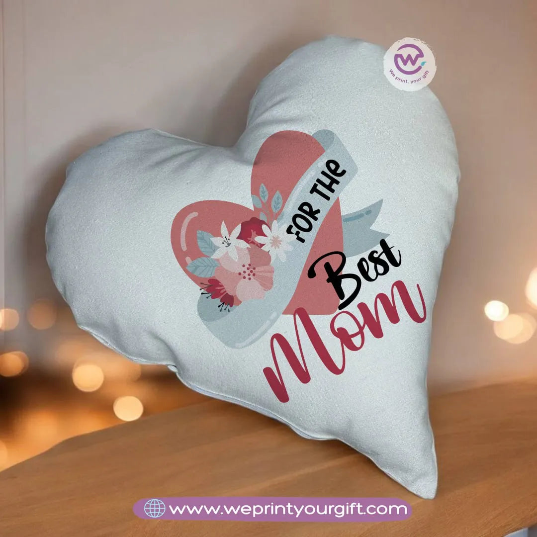 Heart Pillow- Mom - WE PRINT