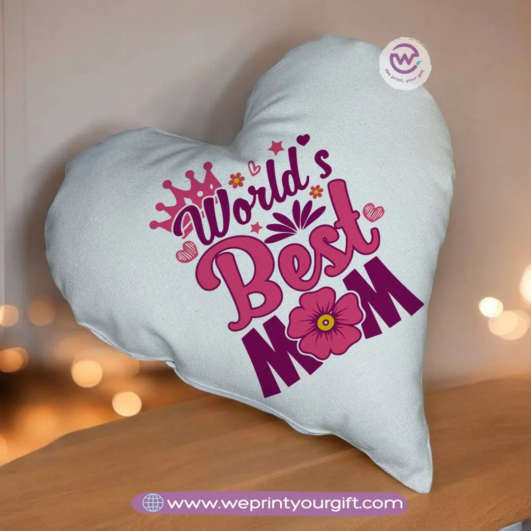 Heart Pillow- Mom - WE PRINT