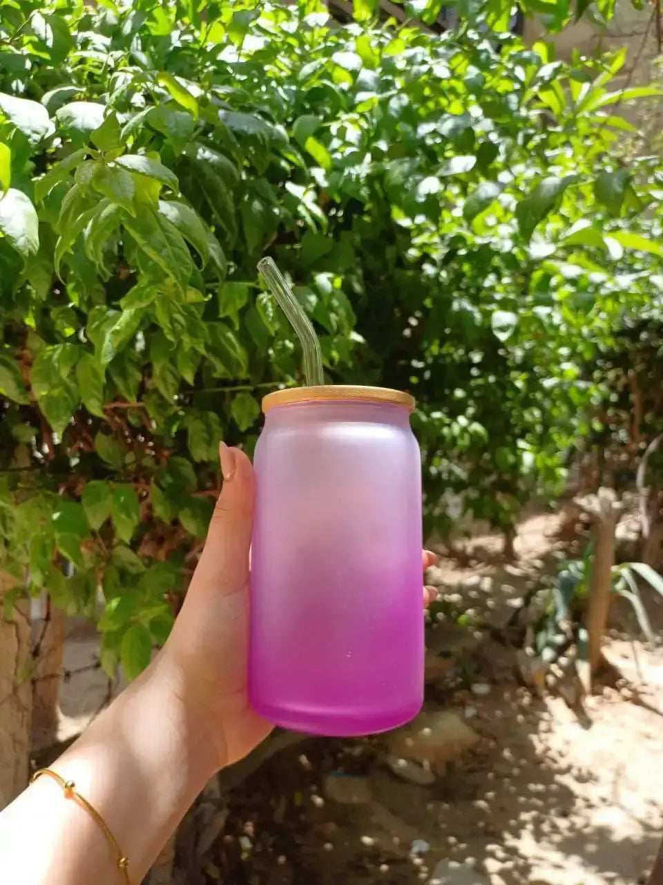 Frosted mug with straw- Customization Option - WE PRINT