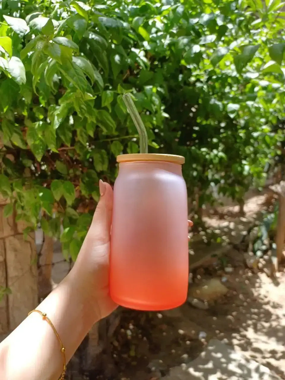 Frosted mug with straw- Customization Option - WE PRINT
