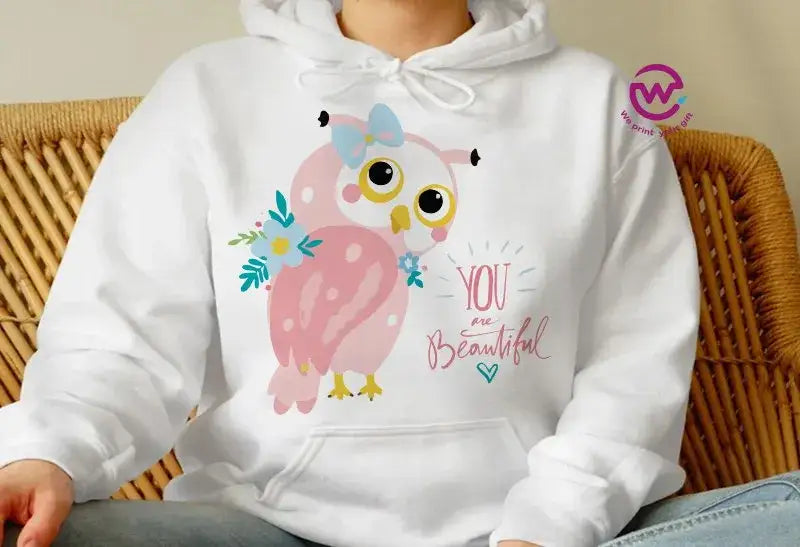 Kids hoodie-Cute Owl - WE PRINT