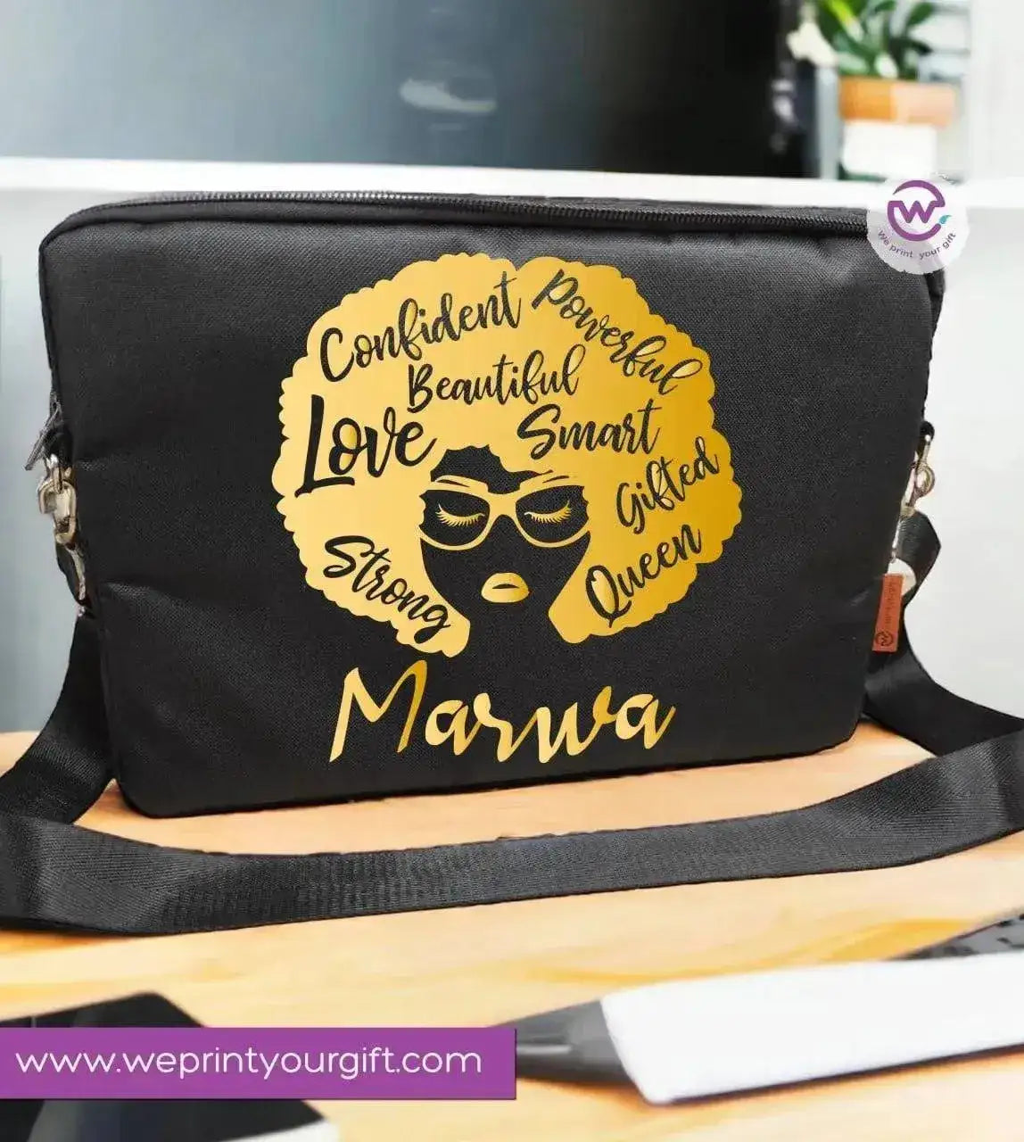 Fabric Laptop Sleeve- Motivation - WE PRINT