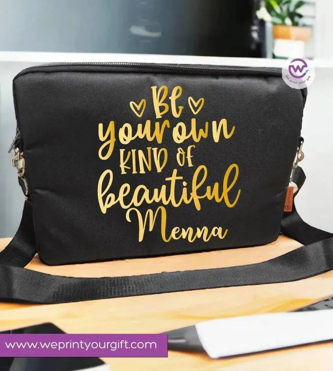Fabric Laptop Sleeve- Motivation - WE PRINT