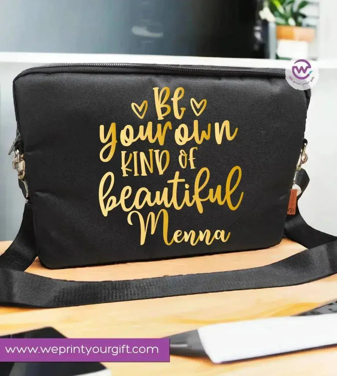 Fabric Laptop Sleeve- Motivation - WE PRINT