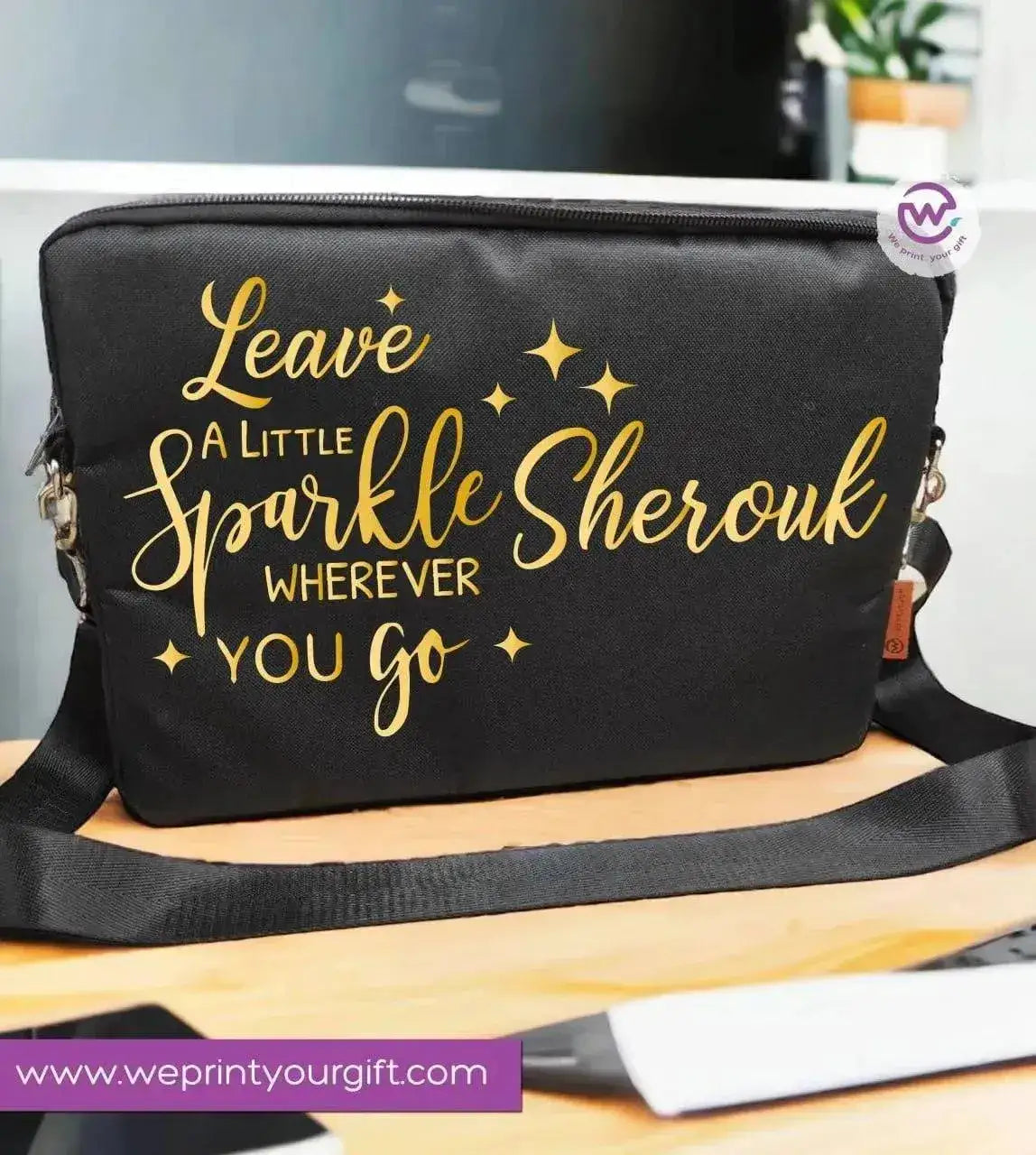 Fabric Laptop Sleeve- Motivation - WE PRINT