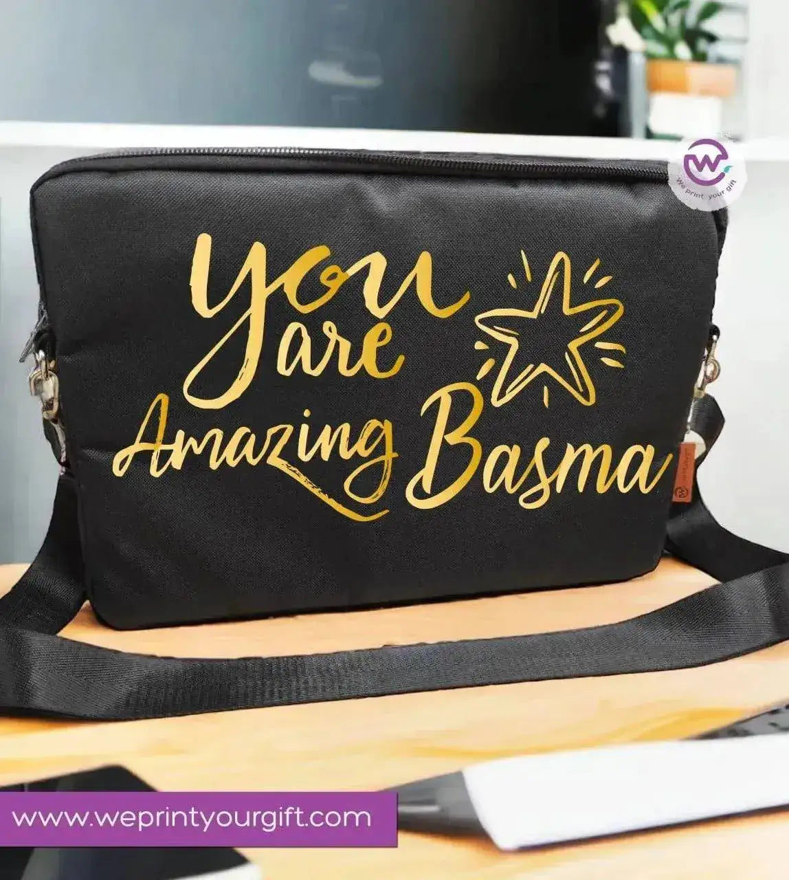 Fabric Laptop Sleeve- Motivation - WE PRINT