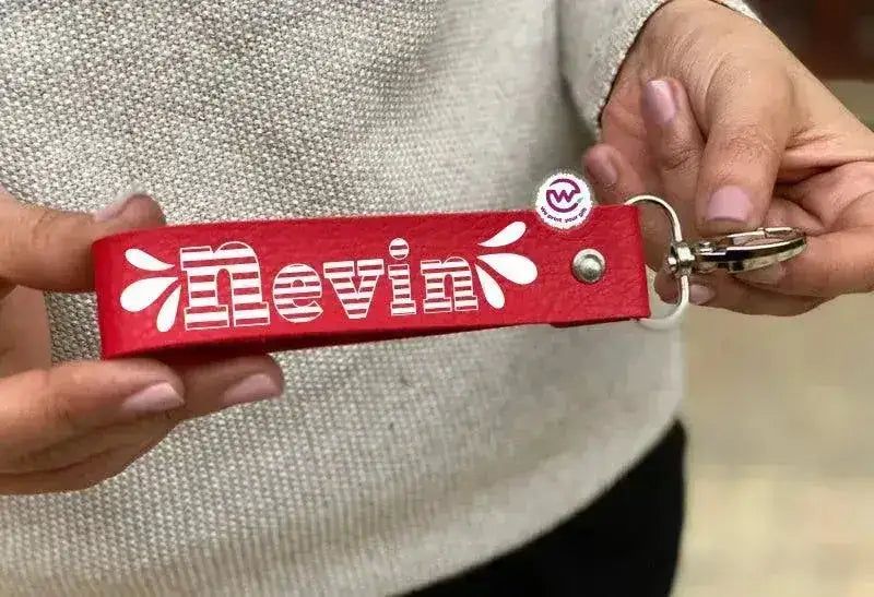Leather Keychain - Names-E - WE PRINT