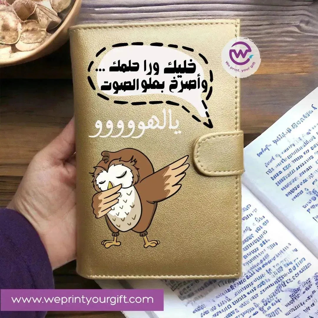 Leather wallet - Comic - WE PRINT