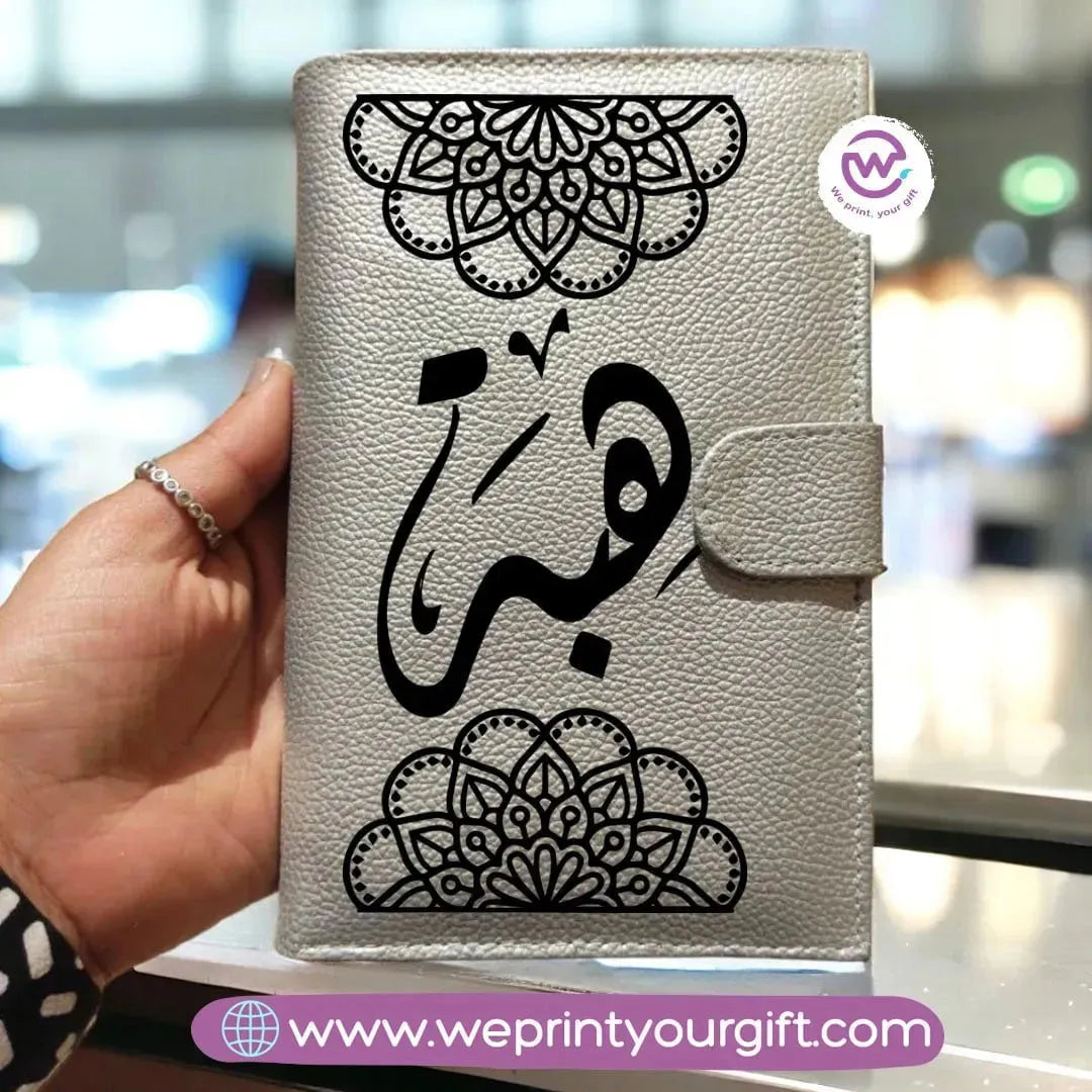 Leather Wallet for Women-Arabic Names - WE PRINT