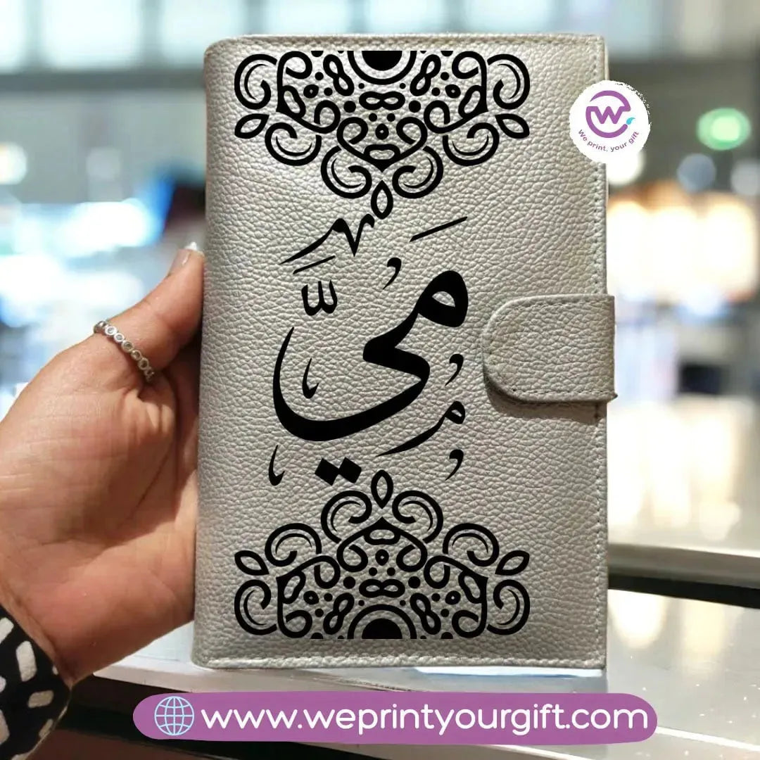 Leather Wallet for Women-Arabic Names - WE PRINT