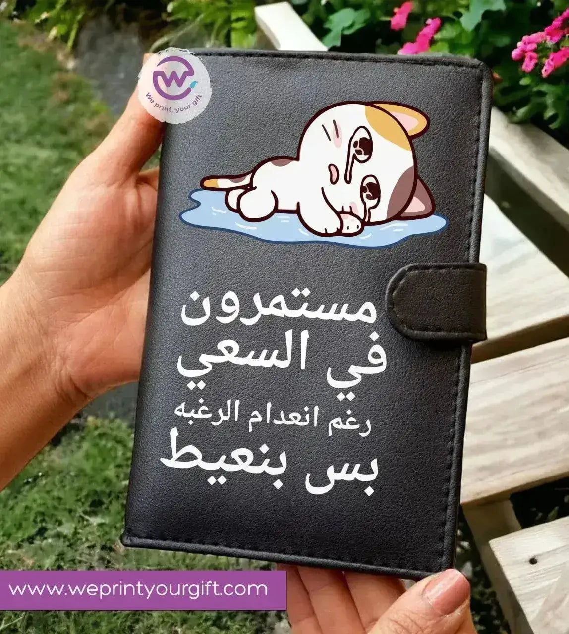 Leather wallet for women - Comics A - WE PRINT