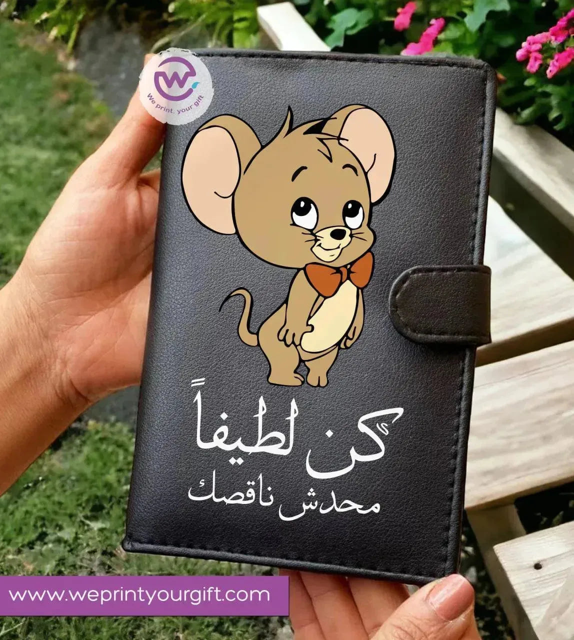 Leather wallet for women - Comics A - WE PRINT