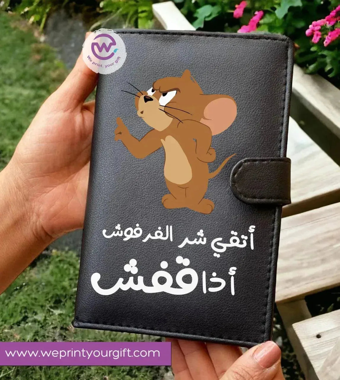 Leather wallet for women - Comics A - WE PRINT