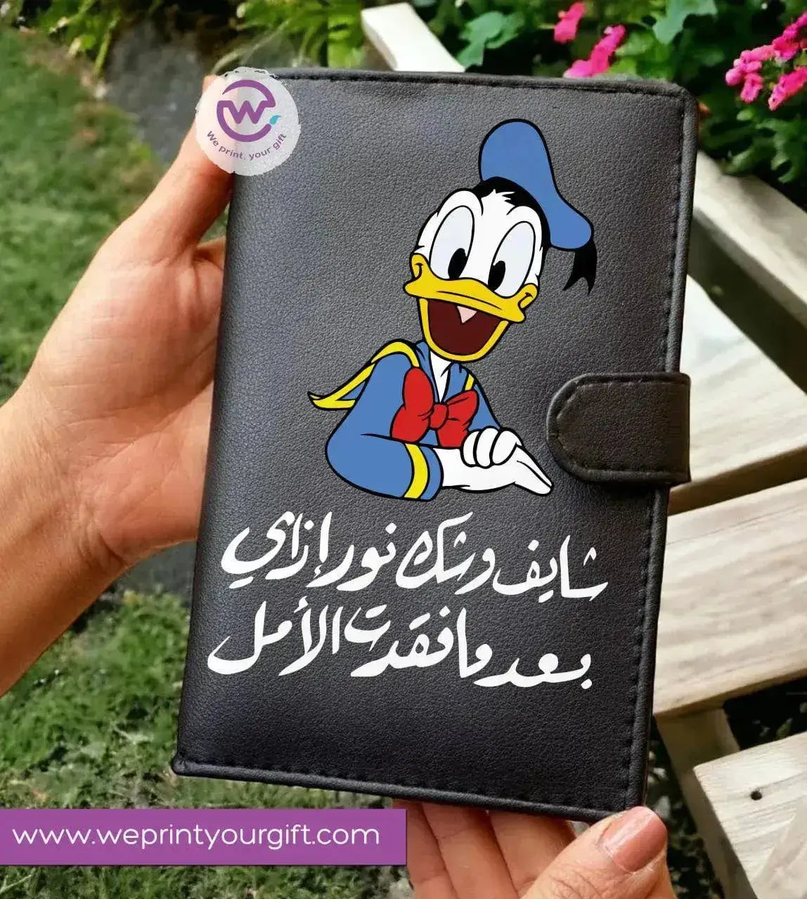 Leather wallet for women - Comics A - WE PRINT