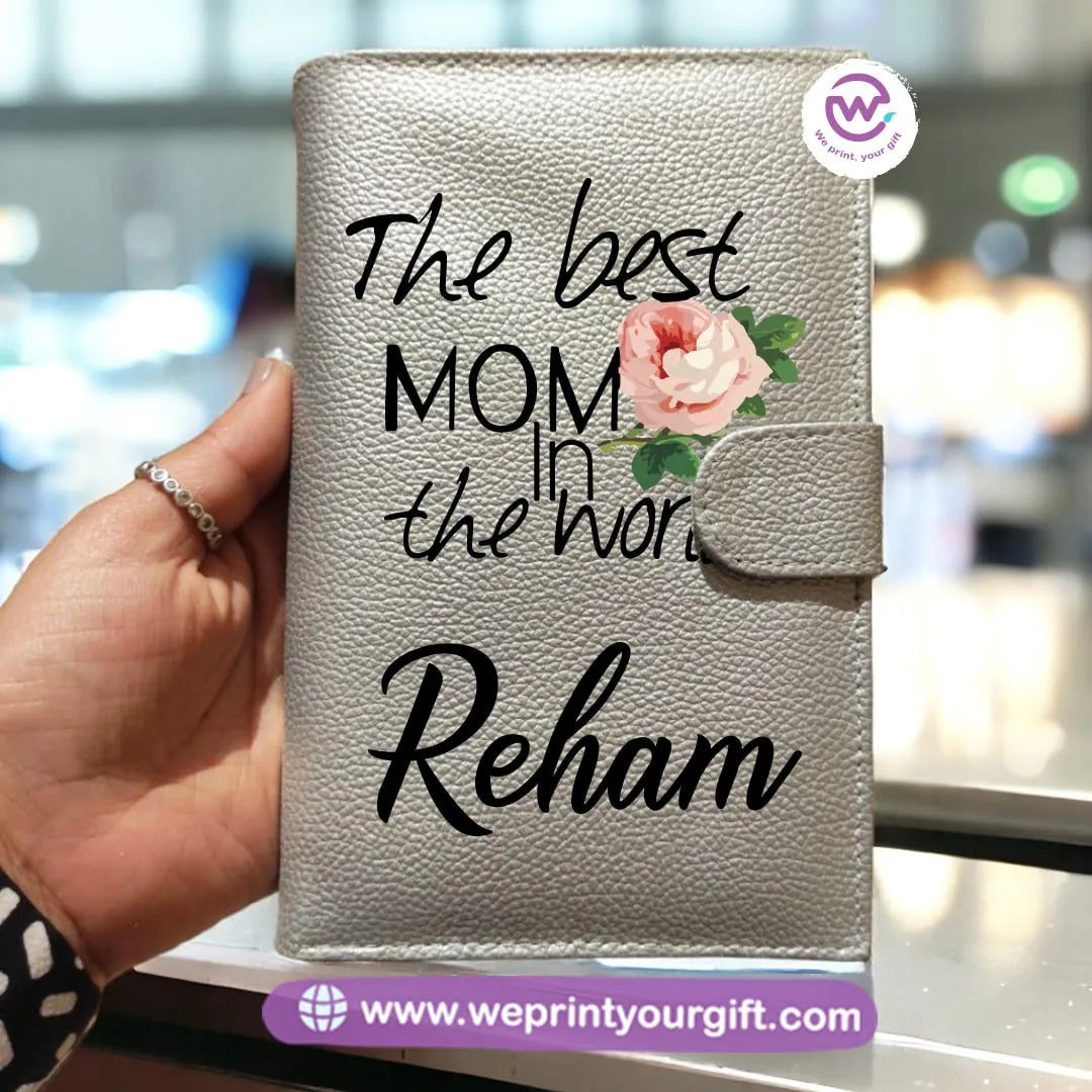 Leather Wallet for Women- Mom designs - WE PRINT