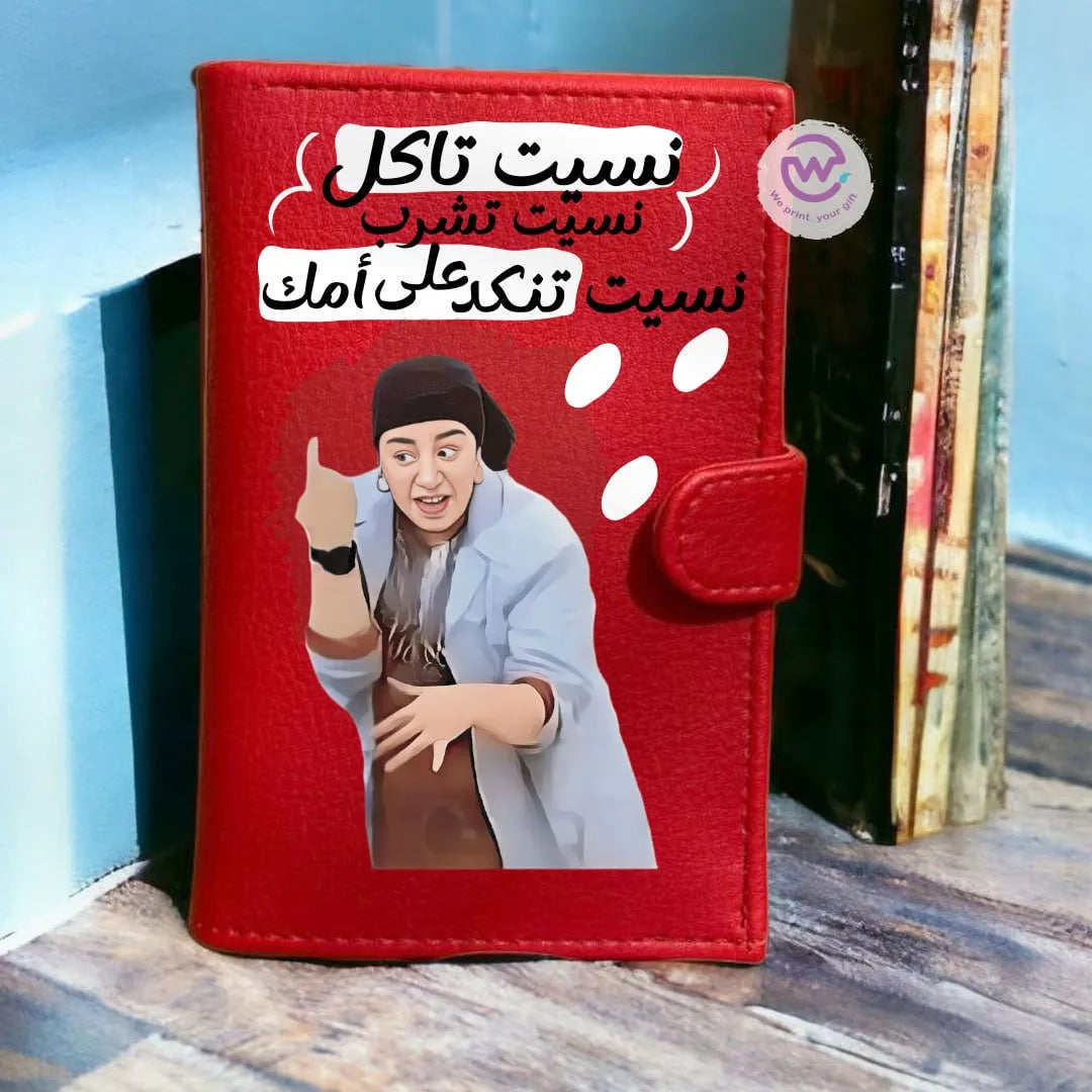 Leather Wallet for Women-Mother’s Day- Comic - WE PRINT