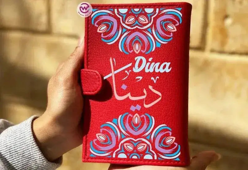 leather wallet for women-Names-A - WE PRINT