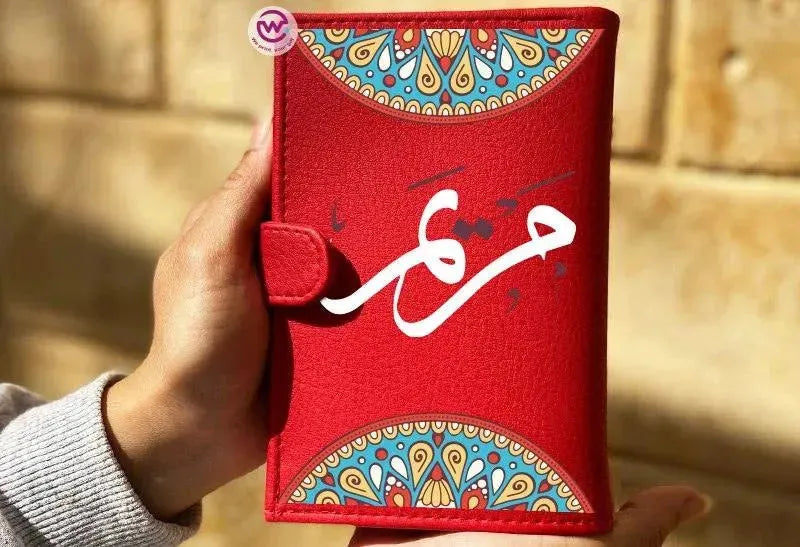 leather wallet for women-Names-A - WE PRINT