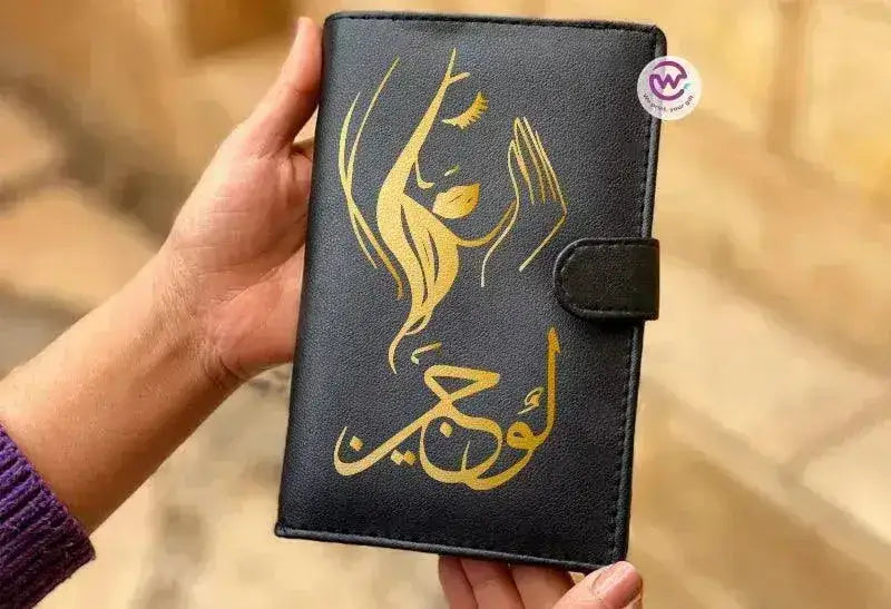 leather wallet for women -Names-D - WE PRINT