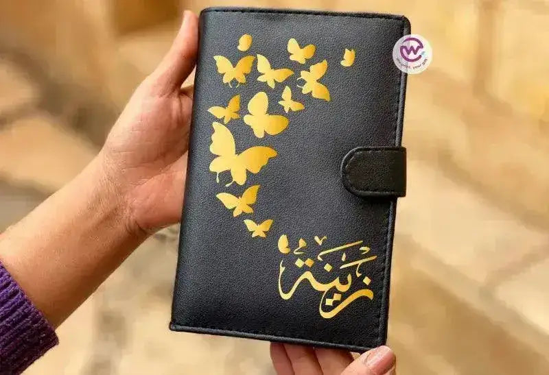 leather wallet for women -Names-D - WE PRINT