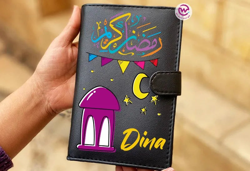 Leather Wallet for Women- Ramadan - WE PRINT