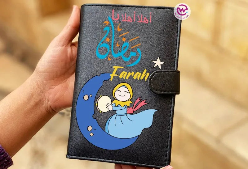 Leather Wallet for Women- Ramadan - WE PRINT