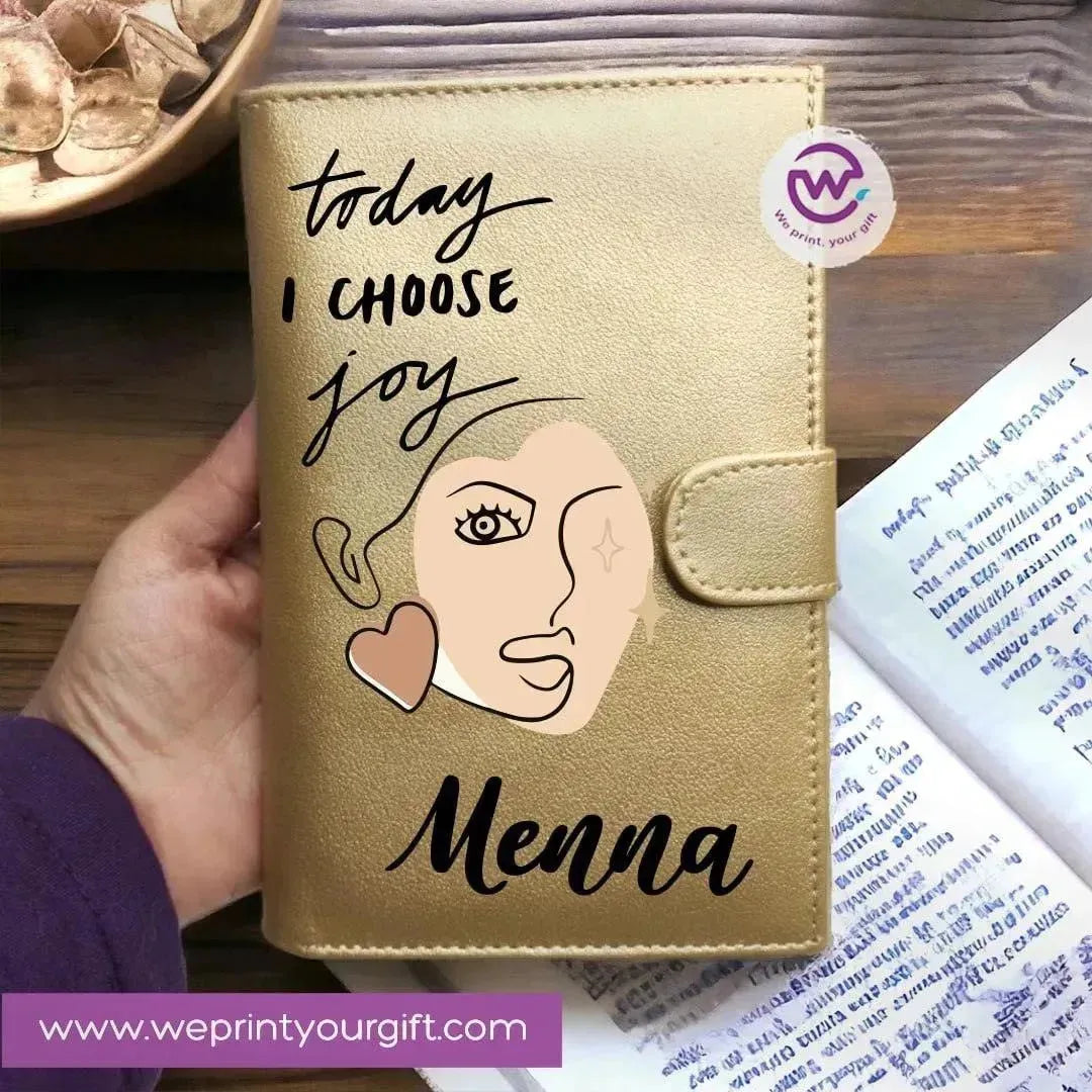 Leather wallet -Names Desings - WE PRINT