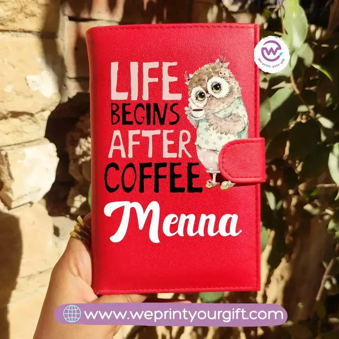leather wallet-Owl - WE PRINT