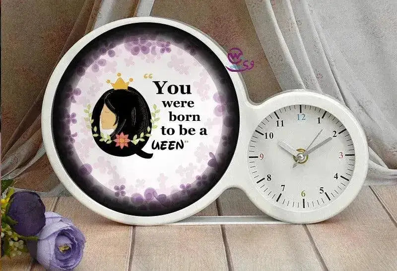 Round Magic Mirror with Clock – Mother’s Love Edition - WE PRINT