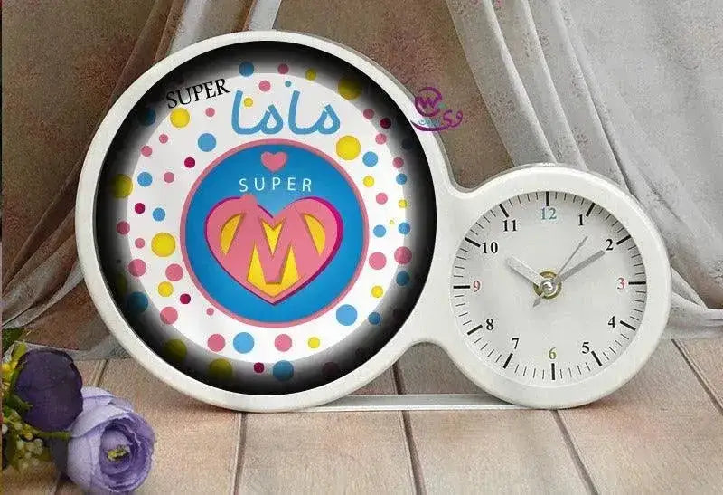 Round Magic Mirror with Clock – Mother’s Love Edition - WE PRINT