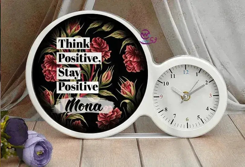 🪞 Personalized Magic Mirror with Clock – Inspiring Name Edition - WE PRINT