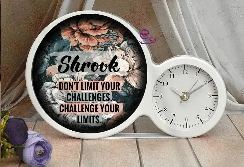 🪞 Personalized Magic Mirror with Clock – Inspiring Name Edition - WE PRINT