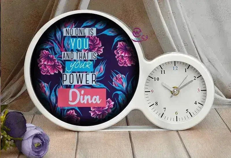 🪞 Personalized Magic Mirror with Clock – Inspiring Name Edition - WE PRINT