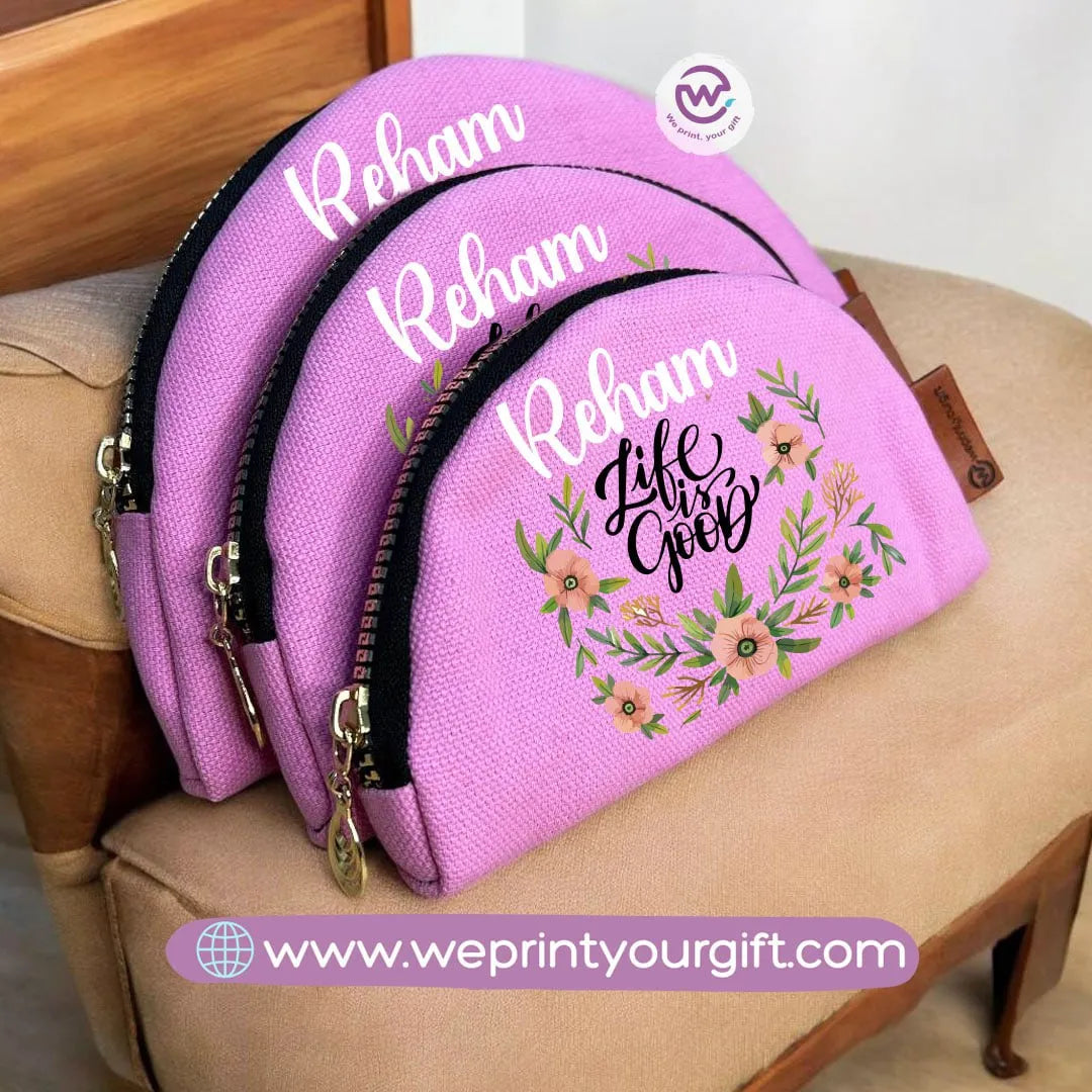 Make-up Cases Set- English quotes - WE PRINT