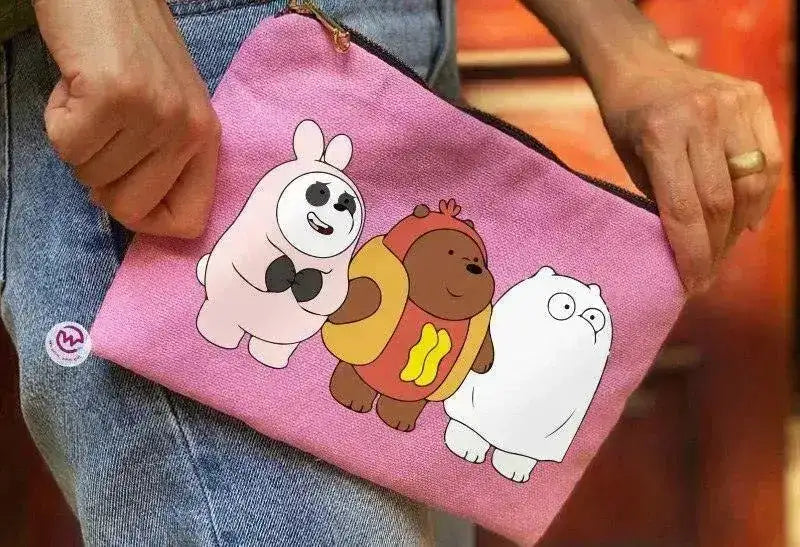 Makeup & Pencil Case-Cottons Duck - We Bear Bears - WE PRINT