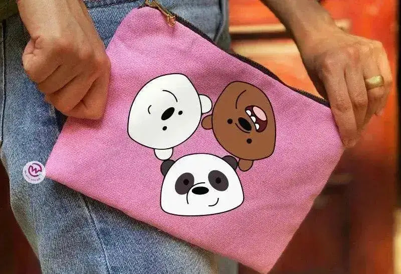 Makeup & Pencil Case-Cottons Duck - We Bear Bears - WE PRINT