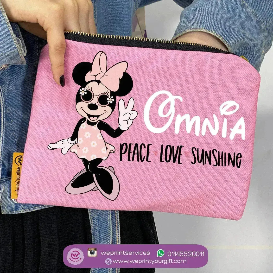 Makeup & Pencil Case-Minnie Mouse -Summer - WE PRINT