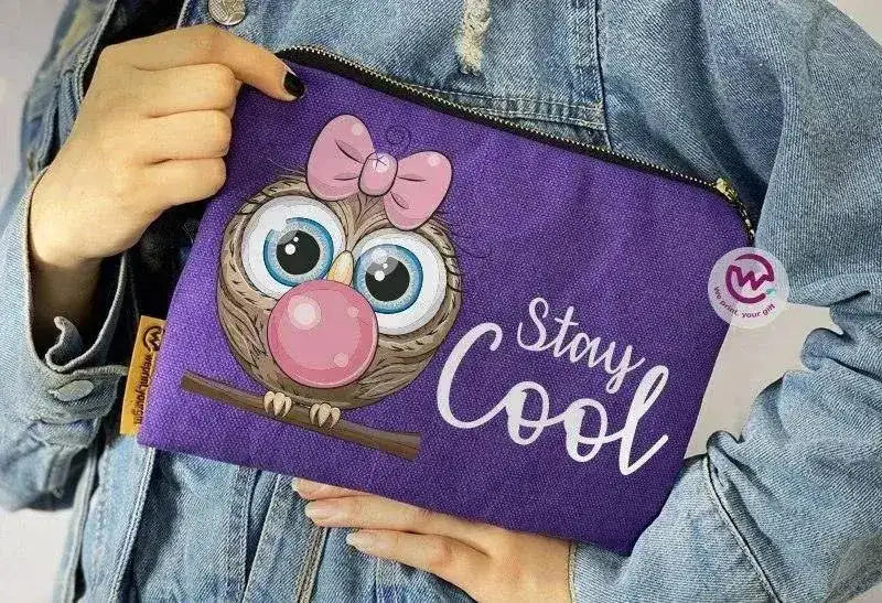 Makeup & Pencil Case - Owl-A - WE PRINT