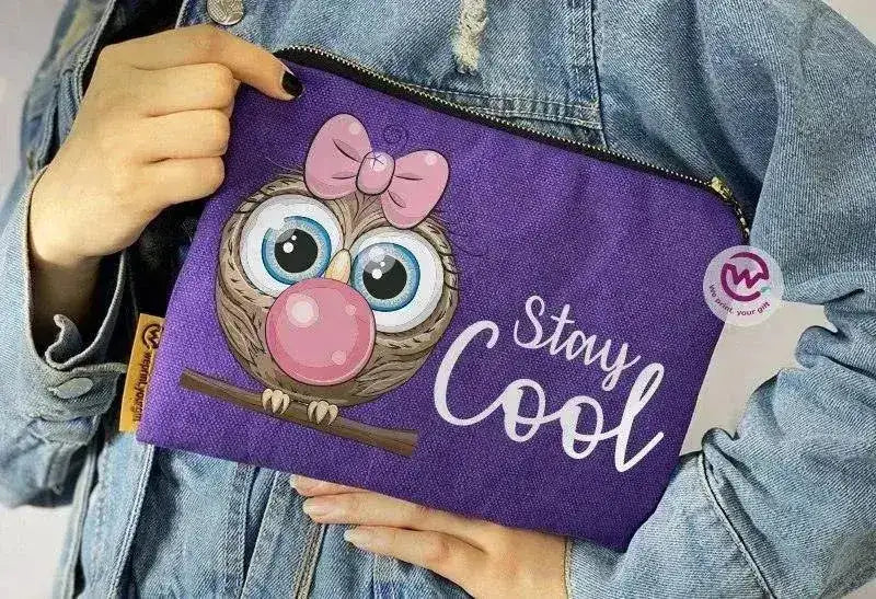 Makeup & Pencil Case - Owl-A - WE PRINT