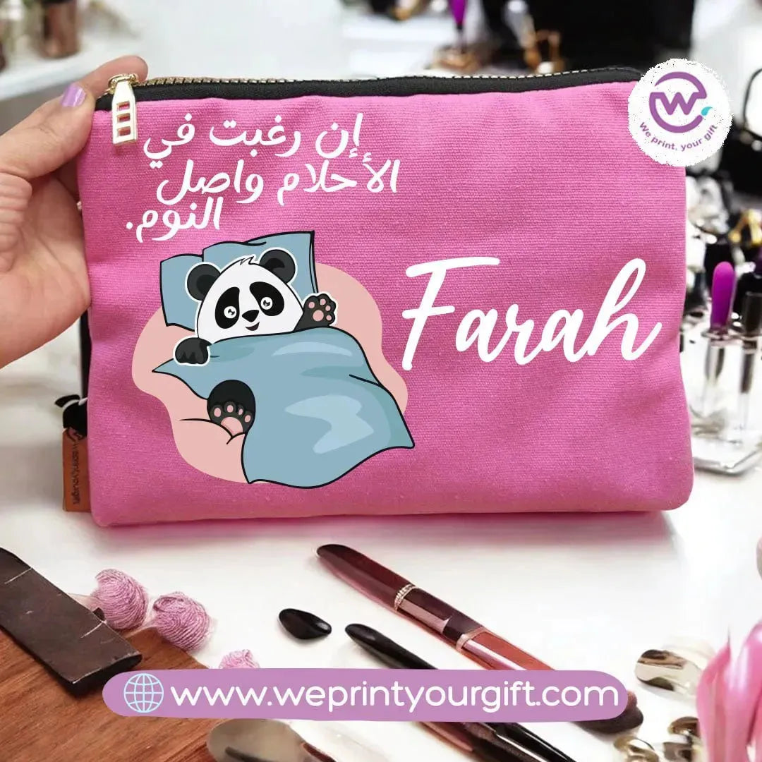 Makeup & Pencil Case- Panda - WE PRINT