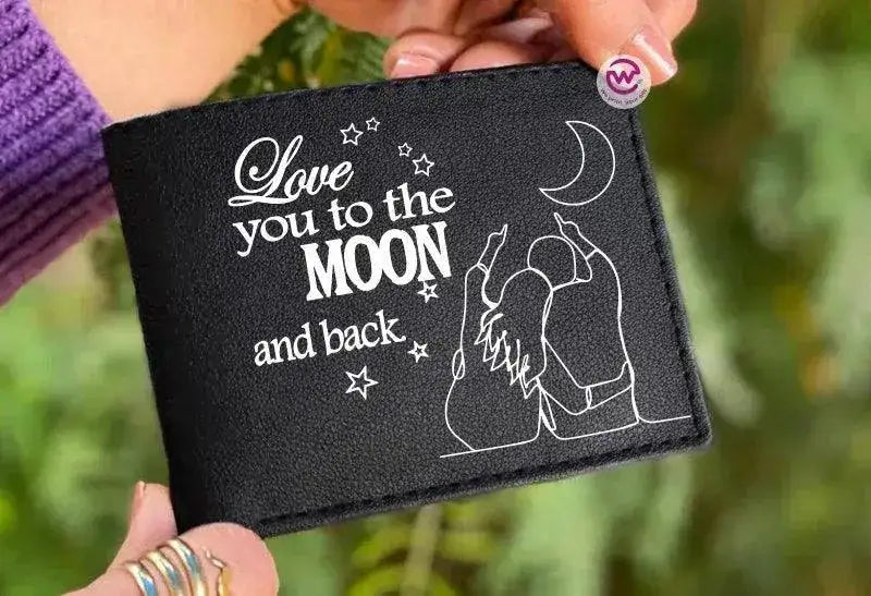 Men Leather Wallet- Love is -A - WE PRINT